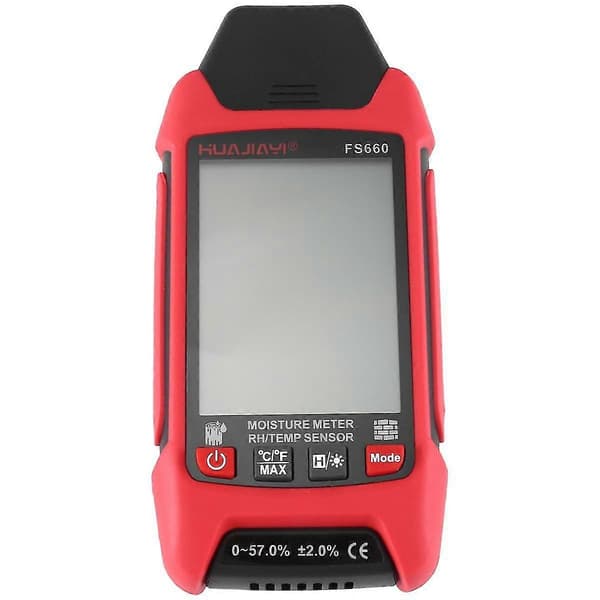 FS660 Digital Træfugtighedsmåler, LCD Display Træfugtighedstester, Hygrometer Træ Fugtighed Detektor