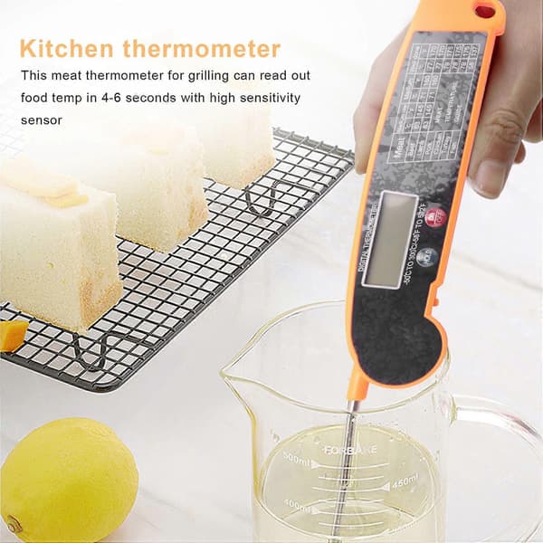 Digital Direktavläsande Kötttermometer med Högprecisions Temperaturprob, Elektrisk för Kök