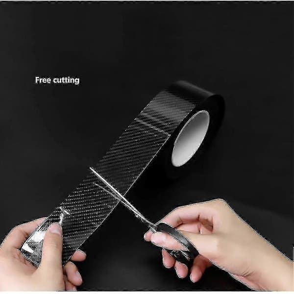 3m Sort Kulfiber Vinyl Detailing Wrap Pinstriping Tape 5cm*3m-God