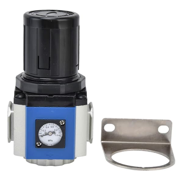 Lufttrykksregulator 0.05~0.9mpa 20?130Psi Justerbar Kontrollventil med BrakettGR400?15 PT1/2