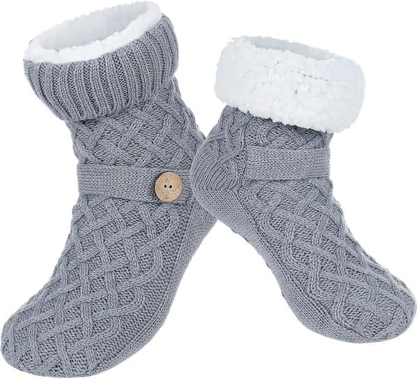 Vinter Hjemmesko Sokker til Kvinder, Varme Fluffy Fleeceforet, Bløde Cozy Fuzzy Tykke