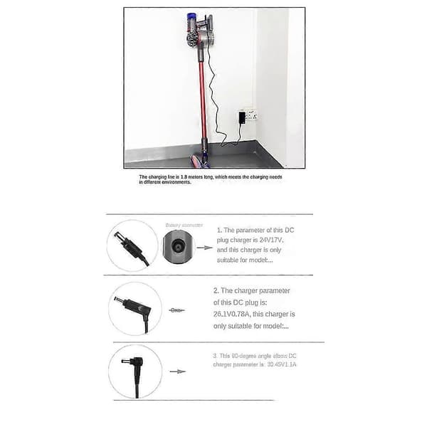 Batterioplader til Dyson V8 V7 V6 Sv03 Dc58 Dc59 Adapte Au Stik