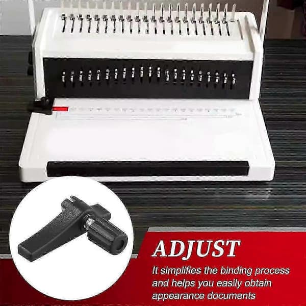 WJTG Wire Binding Machine Papirstopper, Justerbar Sidemargen Guide for Præcis JusteringJ