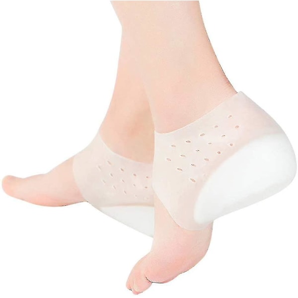 2-5cm Invisible Height Increase Insole Heel Lift Insole Invisible Foot Reinforcer Non-slip Heightening Socks Invisible Heightening Insoles UDC