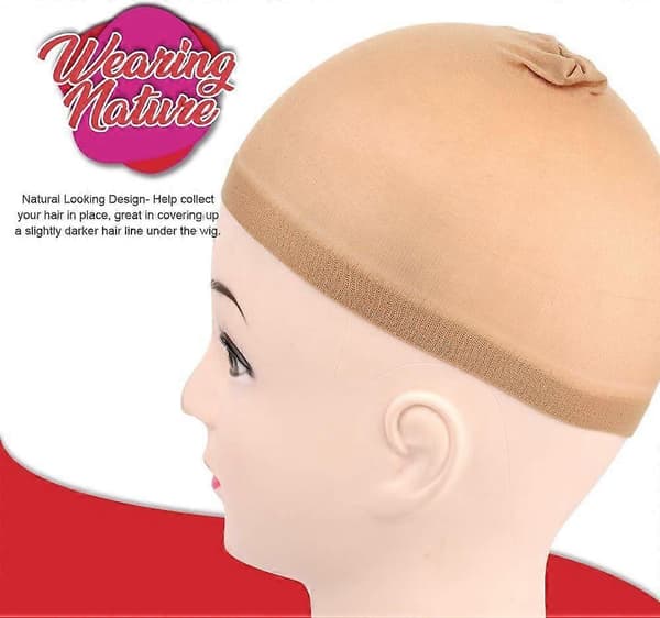 12 stk. Lysebrune Elastiske Stretch Nylon Parykkhetter - Unisex Domehette med Lukket Ende