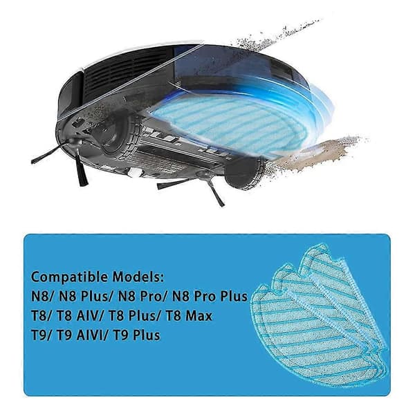 Reservedeler Moppeklut Kompatibel For Ecovacs Deebot Ozmo T8