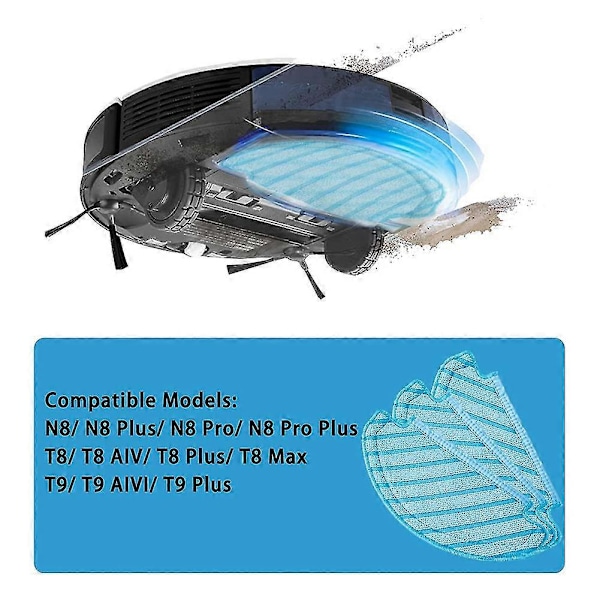 Udskiftningsdele Moppeklud Kompatibel Til Ecovacs Deebot Ozmo T8