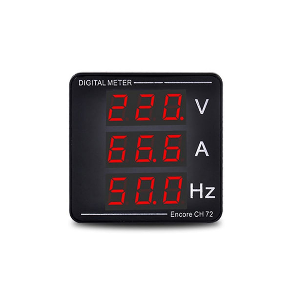 Vaihtovirta-ampeerimittarin volttimittari kolme näyttöä Virtajännite-taajuusmittari Ac50-500v Ac0-120a 10-99,9 Hz