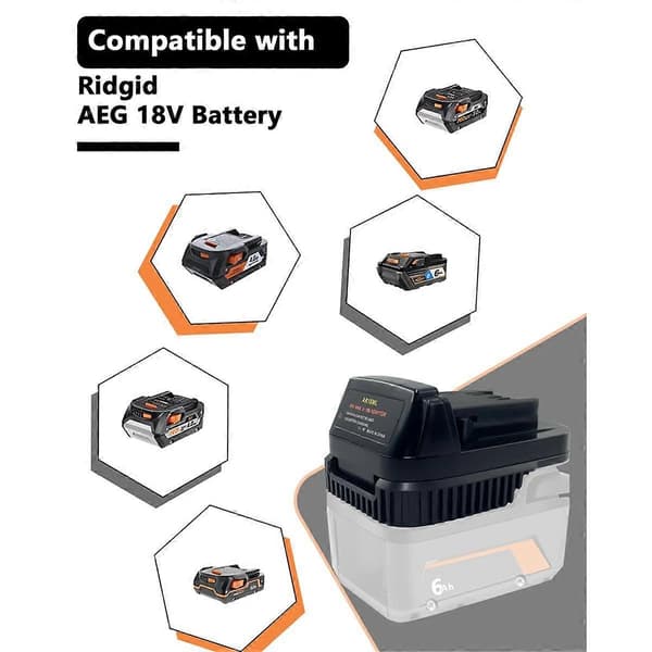AR18ML Adapter til 18V Batteri til 18V Ledningsfrie Værktøjer, Brug til 18V Platform Batterier
