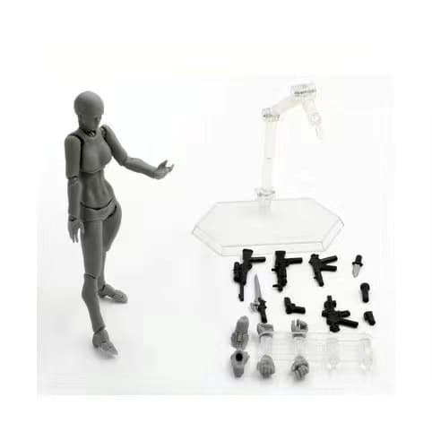 Kunstnere bruker malerfigurer modell mannequin B