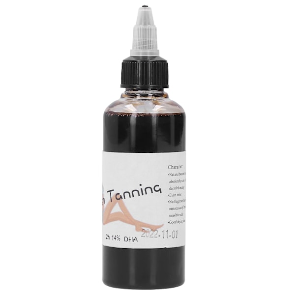 Professionell Brun-utan-sol Pigment Ansikte Kropp Hud Bruningsvätska 100ml (14% 2h)