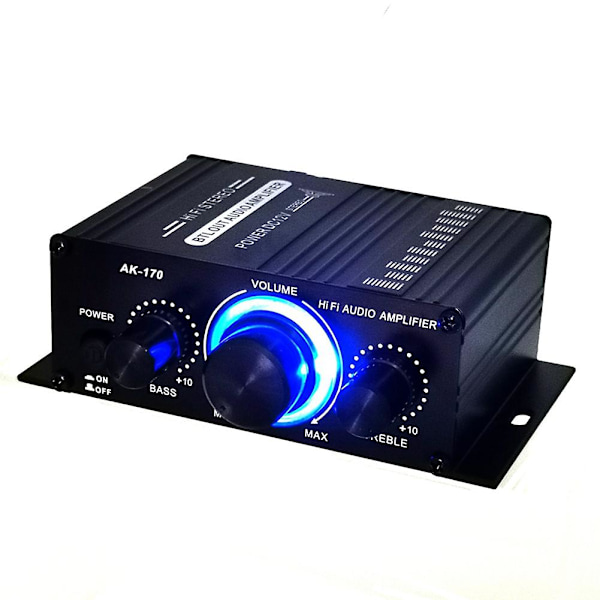 Mini Stereo Forsterker Dc12v Dobbeltkanals Hi-fi Lydspiller Støtter Mobiltelefon Dvd Inngang For Motorsykkel