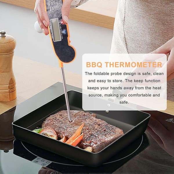 Digital Direktavläsande Kötttermometer med Högprecisions Temperaturprob, Elektrisk för Kök