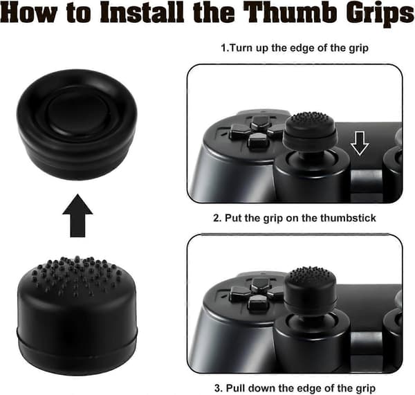 8 stk. Thumb Grip Caps til Playstation Portal, Silikone Joystick Covers Controller