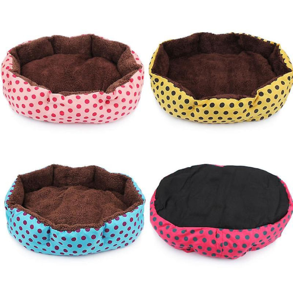 Dog Bed For Small Pet Bed Cute Doghouse Dot Printed Pet Mat Cat Bed Pet Cathouse Dog Bed Pet Supplies For Small Dogs&cat