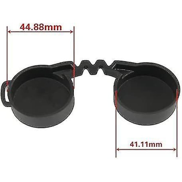10x42 Gummilinslock för kikare + Rainguard, objektivoptik skyddskåpor