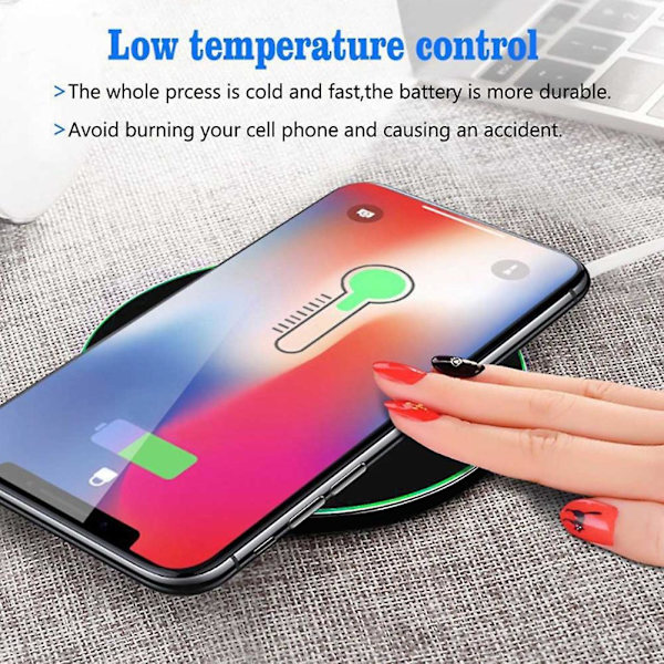 10W Snabbladdare för Trådlös Laddning, Galaxy S10 S9 S8 Note 9 Usb Laddare, för Pro Xs Max Xr X 8 Plus 12