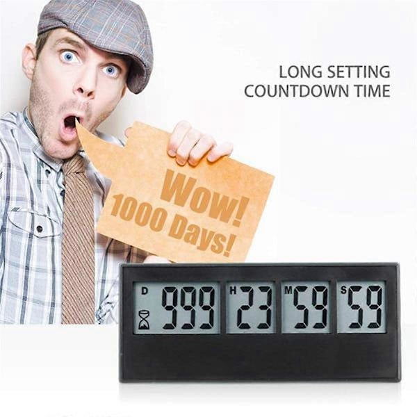 Digital Nedtællingsdage Time Meter 999 Dage Nedtælling