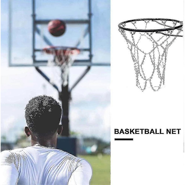 Basketballnett for utendørs bruk, erstatningsnett for basketball, basketballnett
