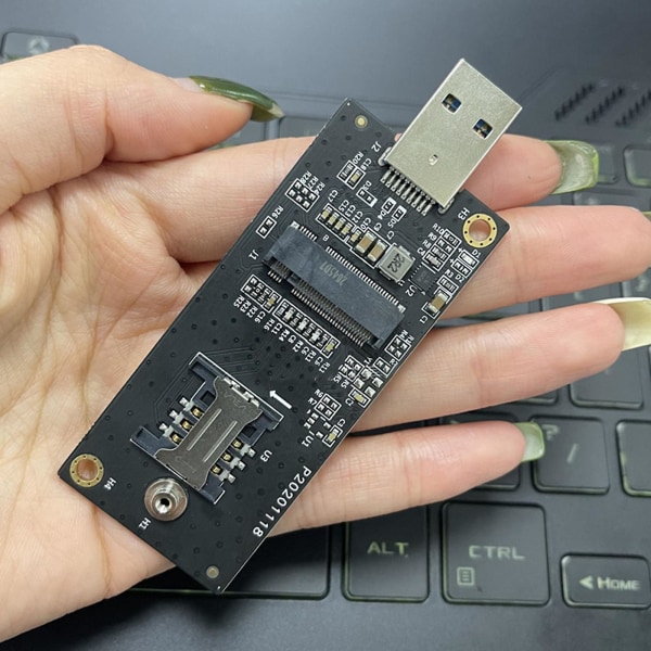 Ngff (M.2:lle) USB sovitin W/SIM-korttipaikalle Wwan/lte/4g Module M2 To U