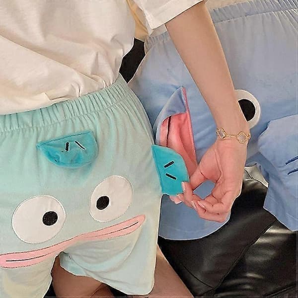 Elefant pyjamasshorts för män, unisex elefant hemmakläder sovkläder roliga pyjamasshorts