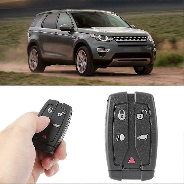 5-Knapps Smart Fjernkontroll Nøkkel Fob Etui Skall med Embyro Passer Land Rover