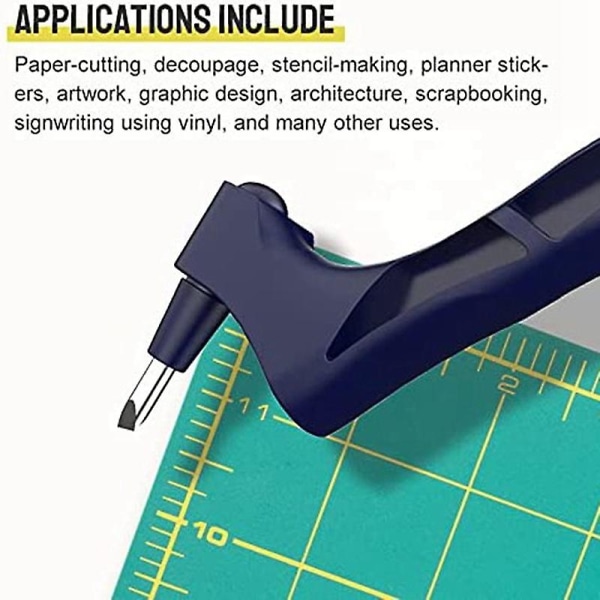 Håndholdt papirskjæreverktøy, håndverksskjæreverktøy rustfritt - marineblå