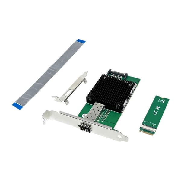 Server Netværkskort M.2 B+M KEY 8-Kanals Single-Port 10GbE SFP Ethernet NIC Netværkskort til Win10 FreeBSD Linux System