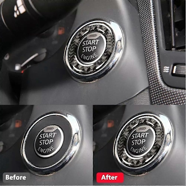 Motor Start Stopp Knapp Panel Skydd För Infiniti Q50 Kolfiber