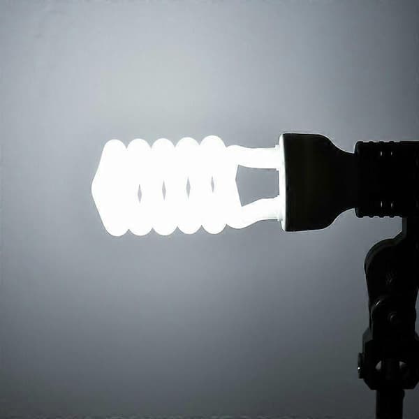 Spiralformet fluorescerende lyspære 45W 5500K dagslys E27 fatning energibesparende til studiofotografering videobelysning