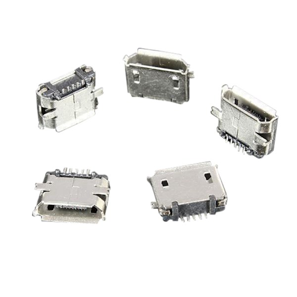 100 st USB Typ B Honkontakt 5-polig Socket Jack Connector Port PCB-kort
