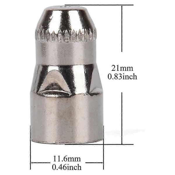 25 st P80 Plasma Förbrukningsmaterial, P80 Plasma Skärbrännare Kit Elektroder Spetsar Koppar