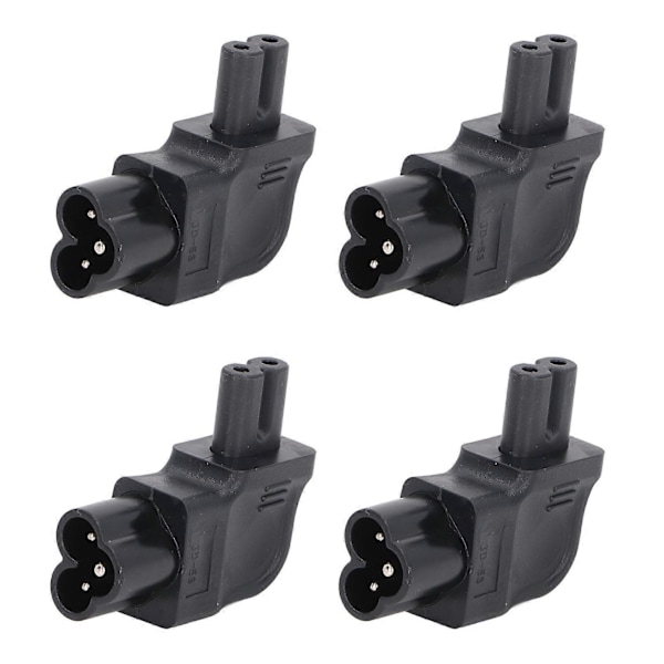 4 st IEC320 C6 till IEC320 C7 Strömadapter Rät Vinkel IEC320 C6 till C7 90 Graders Högersvängd Strömadapter 250V 2500W