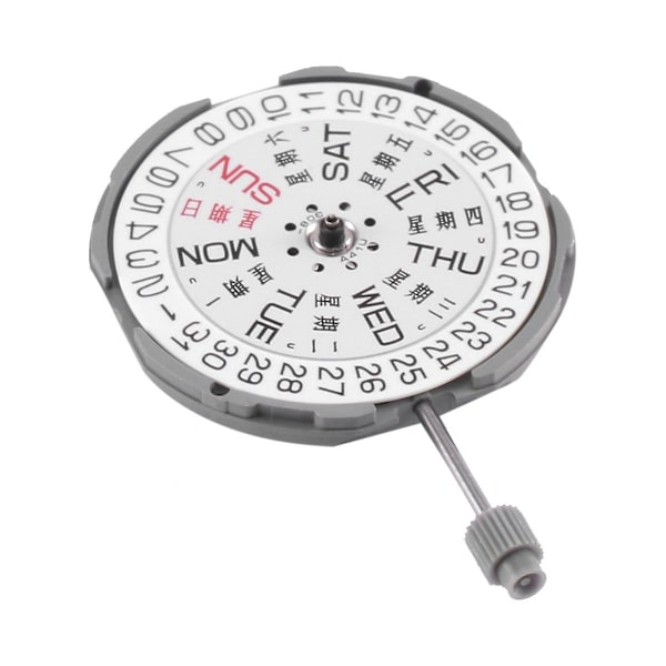 3-Händers Datum 3 Metall Kvartsurverk med 065-543 Krona för Miyota GM02 GM00 Verk
