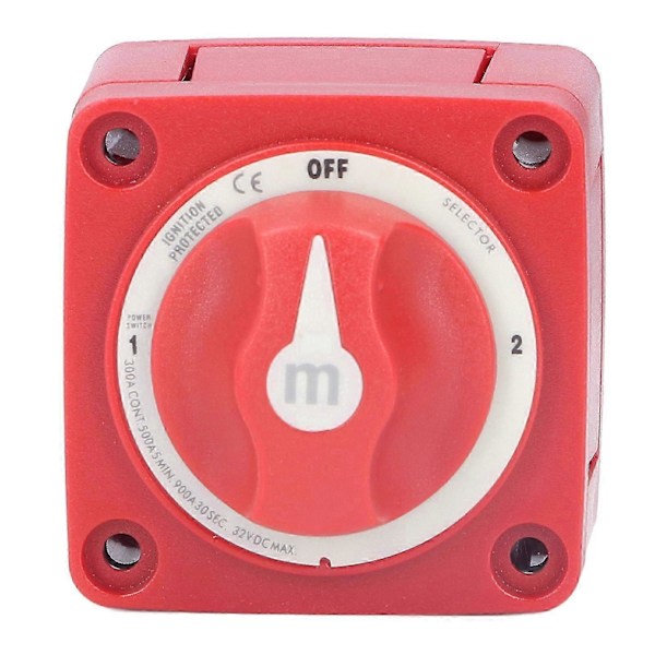 300A Batteribryter 3 Posisjons Dobbel Krets Strømfrakobling Kutt Av Isolator for Marine Båt Bil Lastebil Tilhenger RV s202412243524