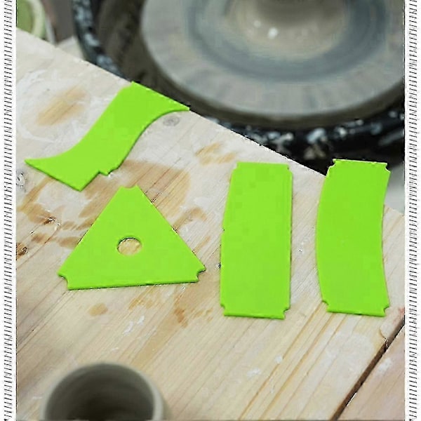 14 st Keramik Konst Plastskrapa Skärare Multi-spec DIY Keramisk Textur Hjälp Lera Trimning Skulptur Formningsverktyg