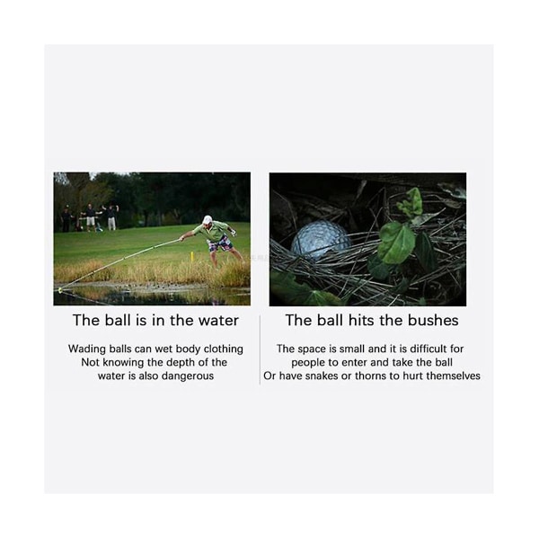 Til Golf Ball Retriever, Retractable Aqua Golf Retriever med fjederudløserhoved, Ball Retriever T
