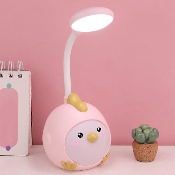 Tegneserie Mini LED Liten Skrivebordslampe Skrivebordslampe Studenthjem Øyebeskyttelse Læring Nattlampe Takprojektor Lys Sensorisk Lys, Hjem Soverom S
