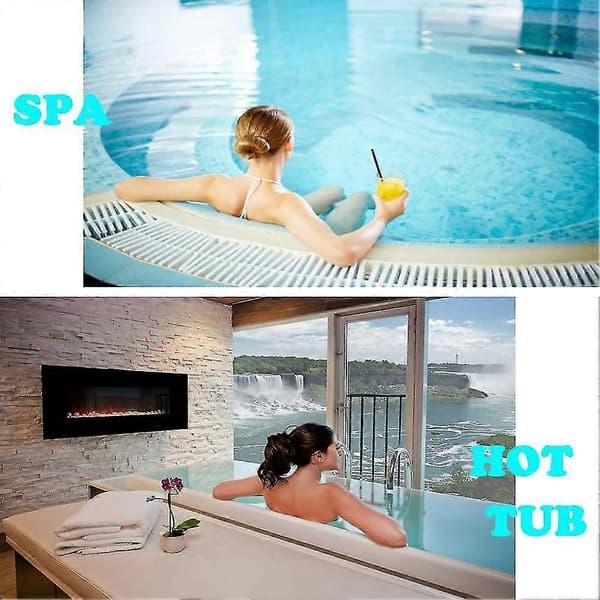 50 st 6-i-1 Testpapper för Pool Resterande Klor pH-värde Alkalinitet Hårdhet Brons Syratest