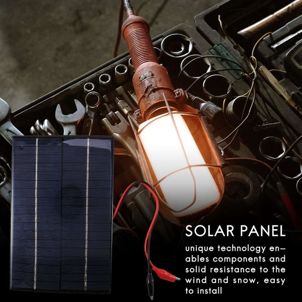 4,2w 18v aurinkokenno monikiteinen aurinkopaneeli + pidike 12v akun lataamiseen 200x130x3mm