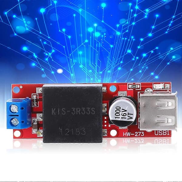 7V-24V til 5V 3A DC DC Step Down Strømforsyningsmodul Buck Converter med USB-port YEMAA