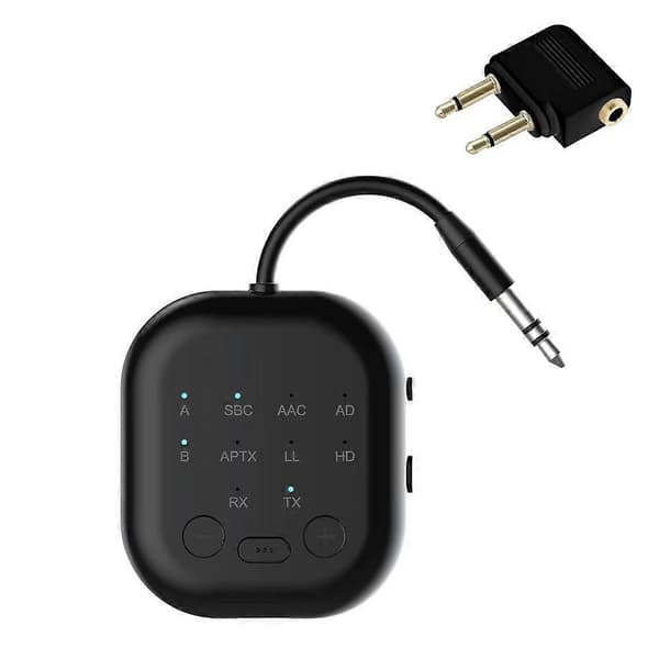 Bluetooth 5.3 Transceiver - Adaptiv Høydefinisjon Lav Latens Trådløs Lydadapter for Fly