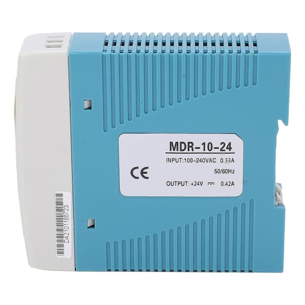 BERM Industriel Switching Power Din Skinne Type 100?240VAC Input MDR?10?24 10W 24V 0.42A YEMAA