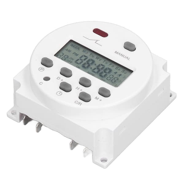 Elektronisk Timer Programmerbar LCD Digital Tid Kontroll Relä Brytare 16 På 16 Av Cn101AAC220-240V