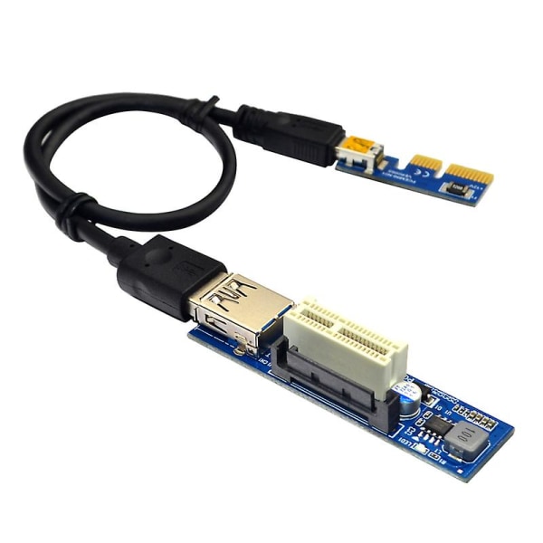 Pci-e 1x Extension Cable Pci-e Mini Right Interface Usb3.0 Extension Cable Pcie Adapter Cable 60cm