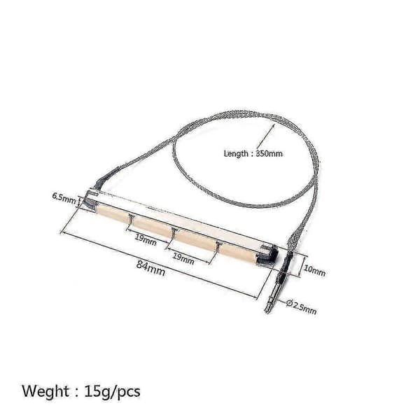 Transducer Pickup Piezo Suit til 4-strengs akustisk basguitar - haoyi