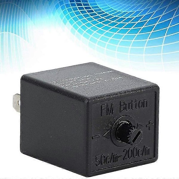 Led blinkrelæ, 12v 3-ben justerbart led blinkrelæ blinklys blinker til biler