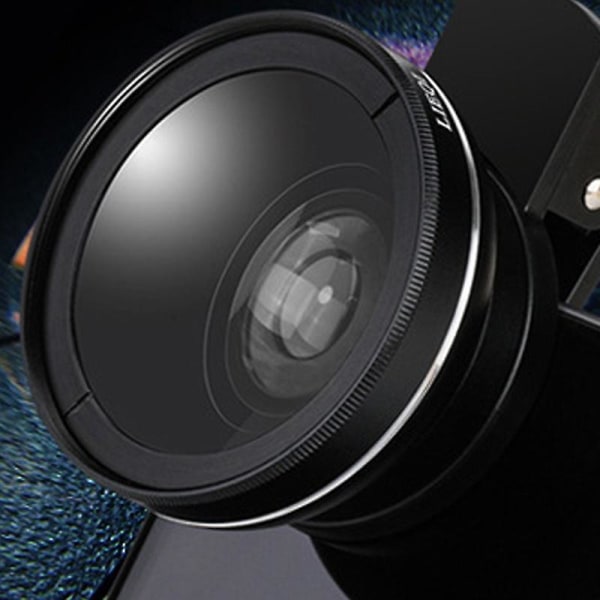 Telefonlinse 0,45x Ultra vidvinkel makrolinse Telefon eksternt kamera For