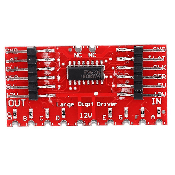 TPIC6C596 8-Bit Shift Register Modul Stor Ciffer Driver med 7-Segment LED Display YEMAA