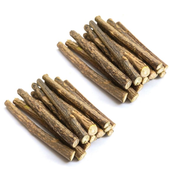 30 stk Natural Silvervine Sticks For Catnip Sticks Matatabi Chew Sticks Tennene Molar Chew Leker For Ca